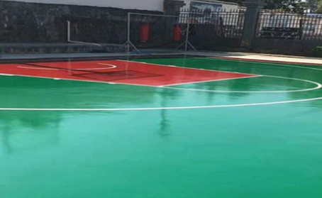 甘孜篮球场翻新地面